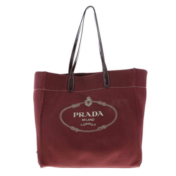 1240005022869 1 Prada Mesh Tote Bag Nylon Bordeaux