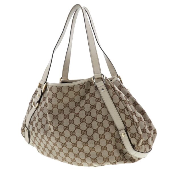 1240005022915 2 Gucci GG Canvas Shoulder Bag Beige