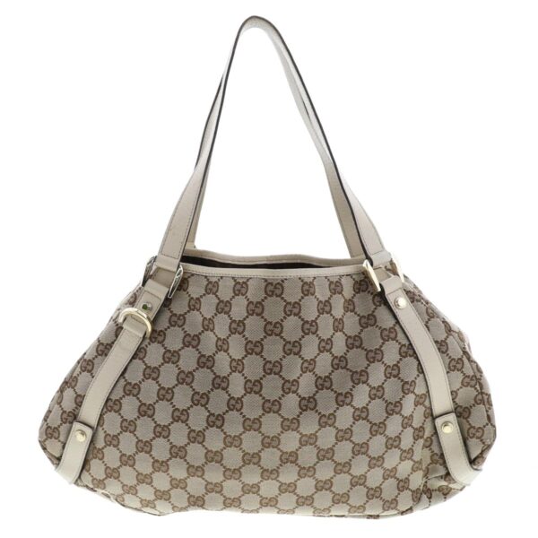 1240005022915 4 Gucci GG Canvas Shoulder Bag Beige