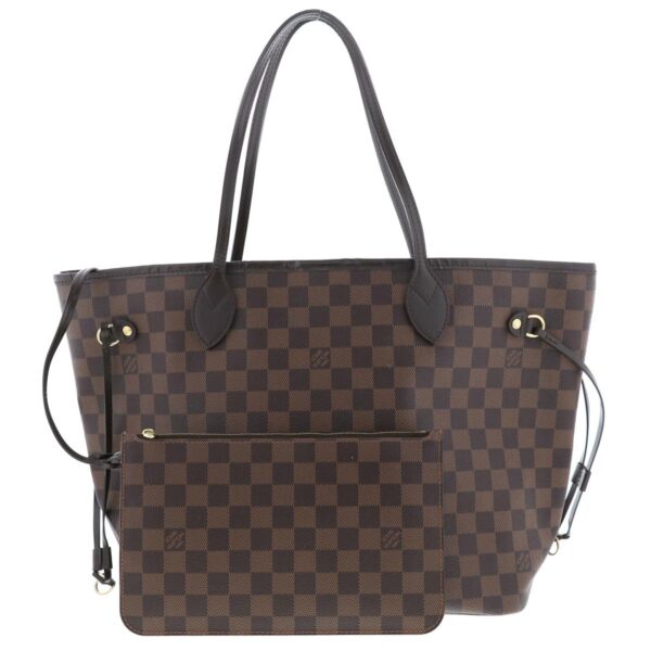 1240005022961 1 Louis Vuitton Neverfull MM Tote Bag Damier Ebene