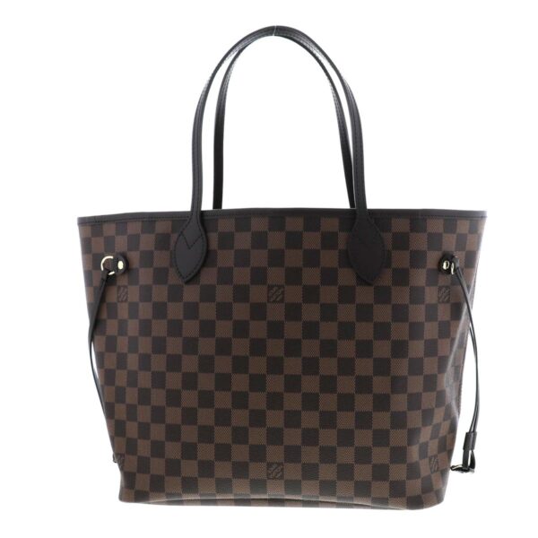 1240005022988 4 Louis Vuitton Neverfull MM Tote Bag Damier Ebene