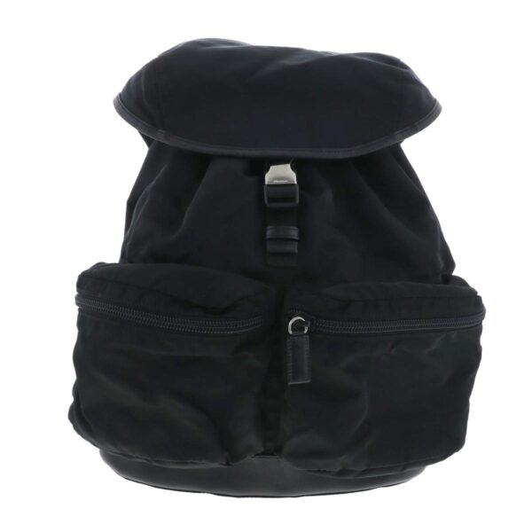 1240005023066 1 Prada Nylon Backpack Black