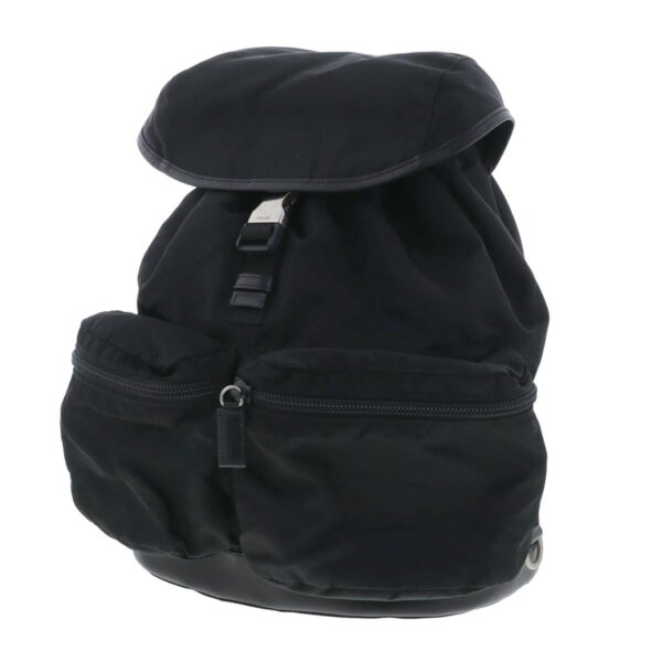 1240005023066 2 Prada Nylon Backpack Black