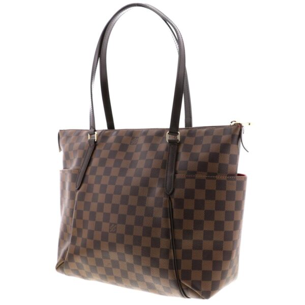 1240005023088 2 Louis Vuitton Totally MM Shoulder Messenger Bag Damier Ebene