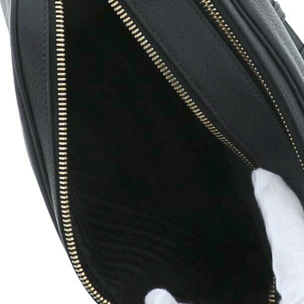 1240005023129 6 1 Prada Leather Shoulder Bag Black