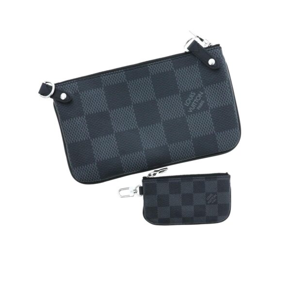 1240005023141 7 Louis Vuitton Trio Messenger Damier Graphite 3D Black