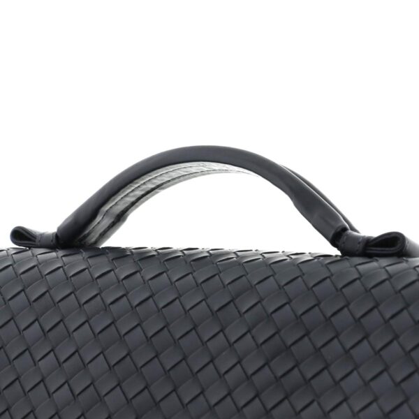 1240005023210 3 Bottega Veneta Intrecciato VN Small Briefcase Navy