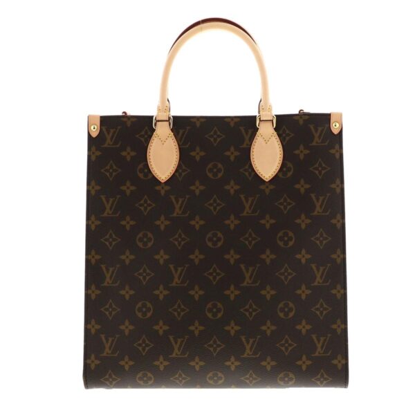 1240005023217 2 1 Louis Vuitton Sac Plat PM Bag Tote Bag Monogram Brown