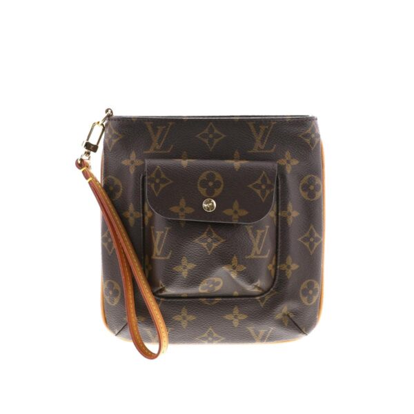 1240005023228 1 1 Louis Vuitton Partition Clutch Monogram Brown