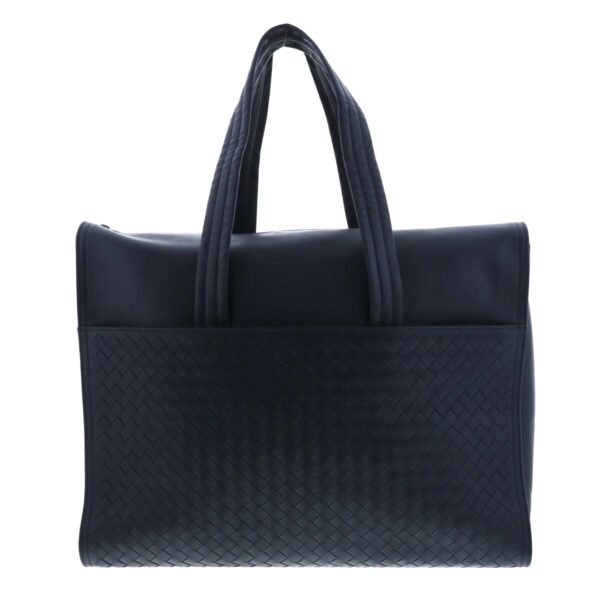 1240005023328 1 Bottega Veneta Intrecciato Tote Bag Navy