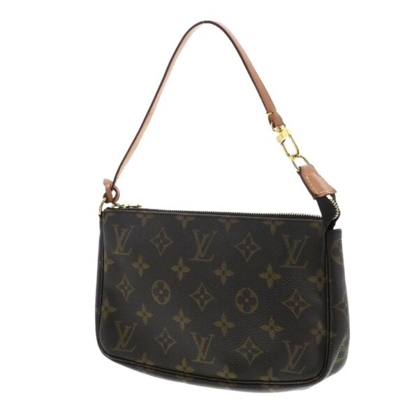 1240005023331 2 Louis Vuitton Pochette Accessory Bag Pouch Clutch Monogram Brown