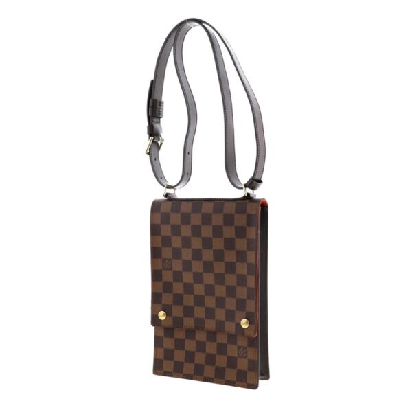 1240005023378 2 Louis Vuitton Portobello Bag Shoulder Messenger Bag Damier Ebene