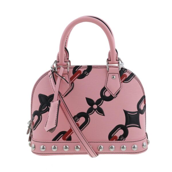 1240005023592 1 Louis Vuitton Alma BB Twist Handbag Epi Pink