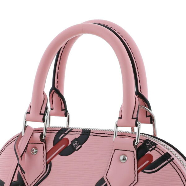 1240005023592 3 Louis Vuitton Alma BB Twist Handbag Epi Pink