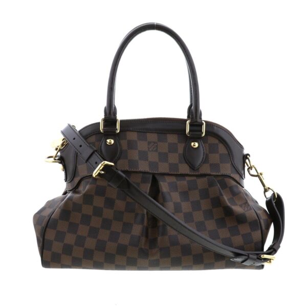 1240005023629 1 Louis Vuitton Trevey PM Bag Handbag Damier Ebene Brown