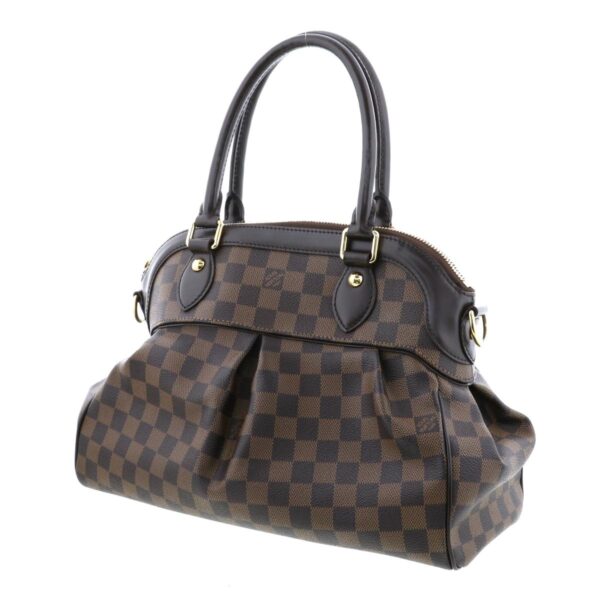 1240005023629 2 Louis Vuitton Trevey PM Bag Handbag Damier Ebene Brown