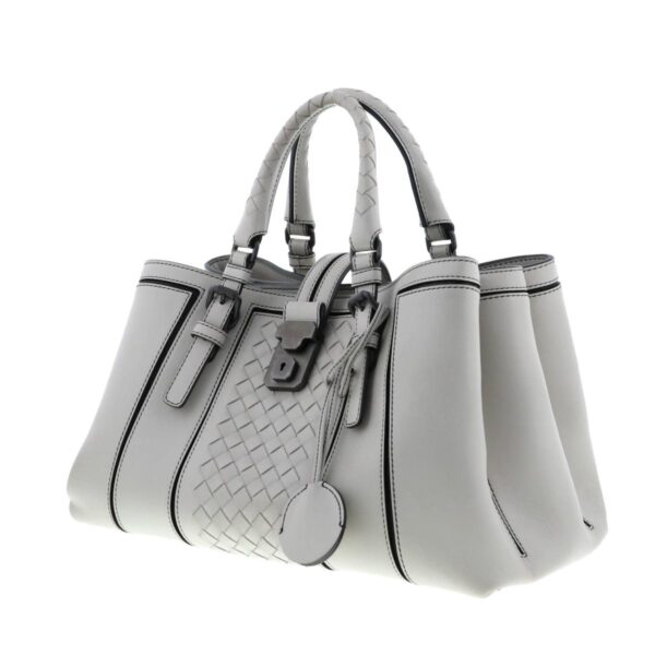 1240005023972 2 Bottega Veneta Small 2way Rome Bag Gray