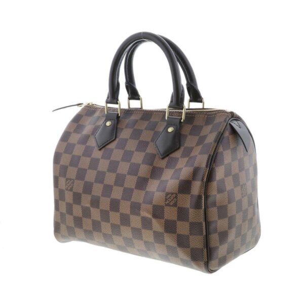 1240005024403 2 Louis Vuitton Speedy 25 Bag Handbag Damier Ebene Brown