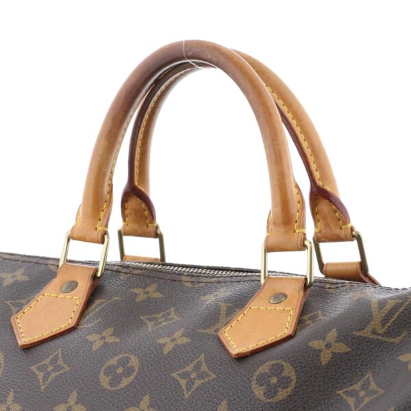 1240005024817 3 Louis Vuitton Speedy 35 Bag Monogram Brown