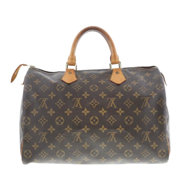 1240005024817 4 Louis Vuitton Speedy 35 Bag Monogram Brown