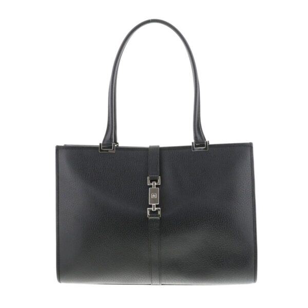 1240005025531 1 Gucci Leather Tote Bag Black