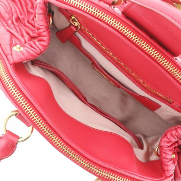 1240005025739 6 Miu Miu Materasse 2way Shoulder Bag Red