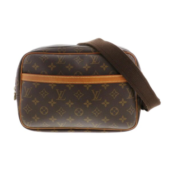 1240005025947 1 1 Louis Vuitton Reporter PM Shoulder Bag Monogram Brown