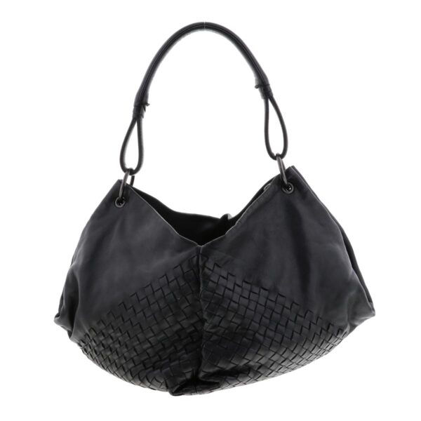 1240005026022 4 Bottega Veneta Intrecciato Shoulder Bag Black