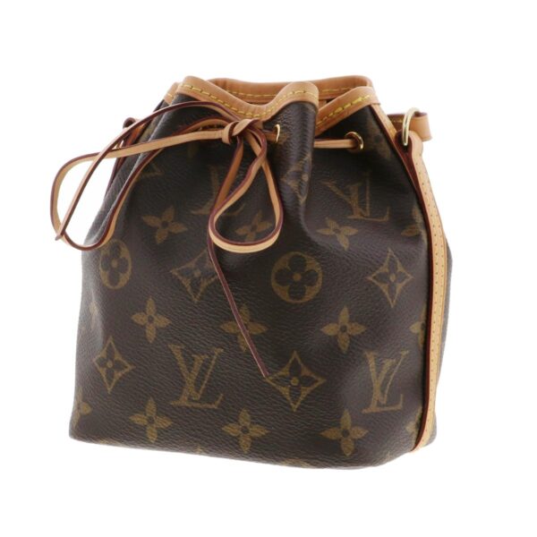 1240005026105 2 Louis Vuitton Nano Noe Drawstring Bag Monogram Brown