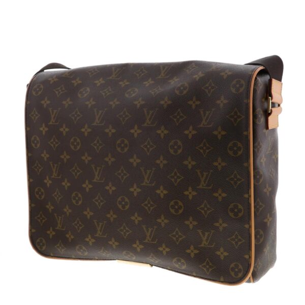 1240005026154 2 Louis Vuitton Abesu Shoulder Bag Monogram Brown