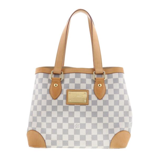 1240005026449 1 1 Louis Vuitton Hampstead PM Shoulder Bag Damier Azur White