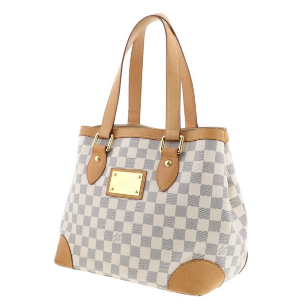 1240005026449 2 1 Louis Vuitton Hampstead PM Shoulder Bag Damier Azur White