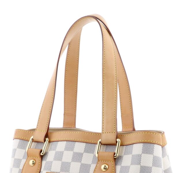 1240005026449 3 1 Louis Vuitton Hampstead PM Shoulder Bag Damier Azur White