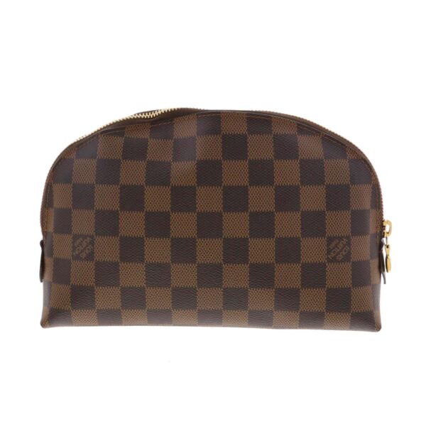 1240005026458 3 Louis Vuitton Pochette GM Pouch Damier Ebene Brown