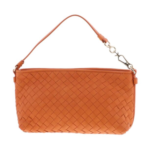 1240005027131 4 Bottega Veneta Intreccio Accessory Pouch Orange