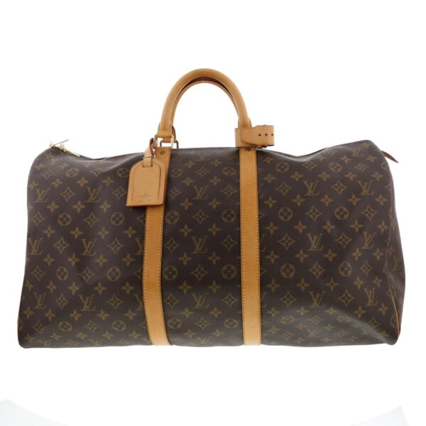 1240005027140 1 Louis Vuitton Keepall 55 Bag Monogram Brown