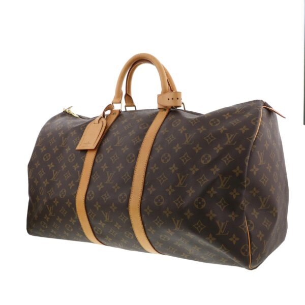 1240005027140 2 Louis Vuitton Keepall 55 Bag Monogram Brown