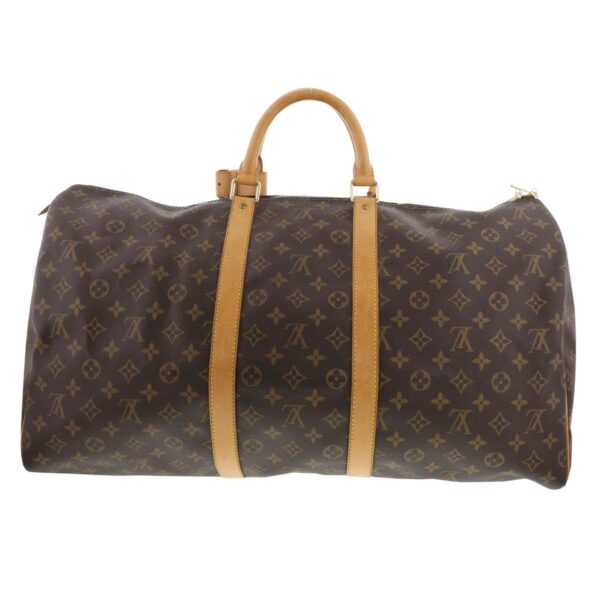 1240005027140 4 Louis Vuitton Keepall 55 Bag Monogram Brown