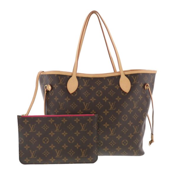 1240005027238 1 Louis Vuitton Neverfull MM Tote Bag Monogram Pivoine Brown