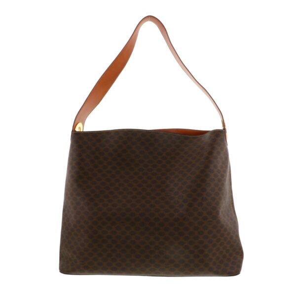 1240005027520 1 Celine Macadam Shoulder Bag Brown