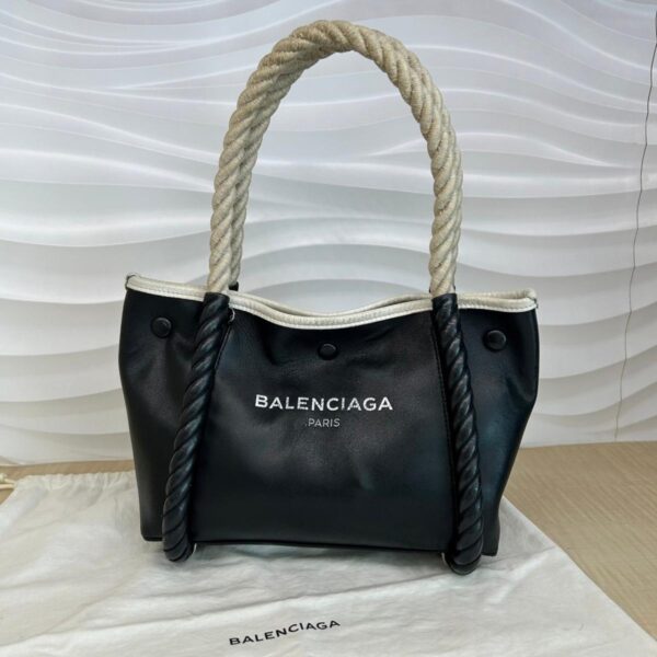 1240005027808 11 Balenciaga Leather Blue Cover XS Handbag Black