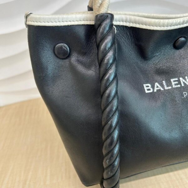 1240005027808 7 Balenciaga Leather Blue Cover XS Handbag Black