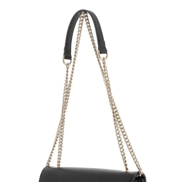 1240005027815 3 1 Gucci Interlocking Chain Shoulder Bag Black