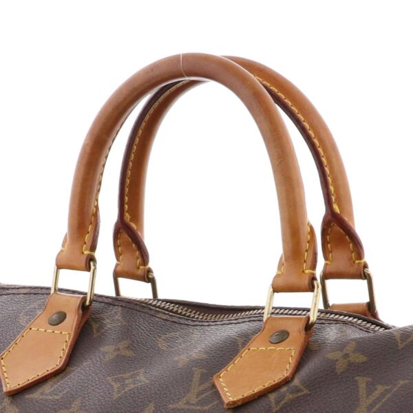 1240005028290 3 Louis Vuitton Speedy 30 Handbag Monogram Brown