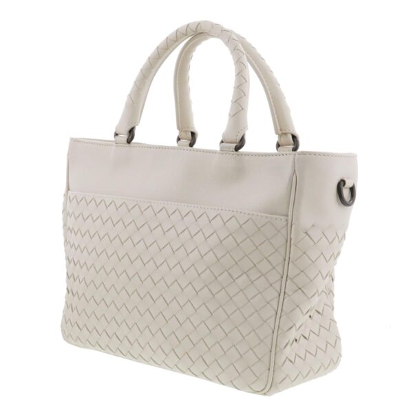 1240005028295 2 Bottega Veneta Intrecciato Handbag White