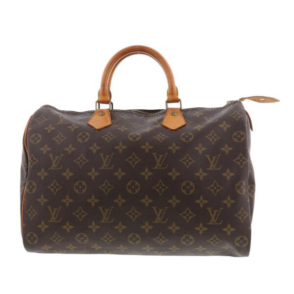 1240005028564 1 Louis Vuitton Speedy 35 Bag Monogram Brown