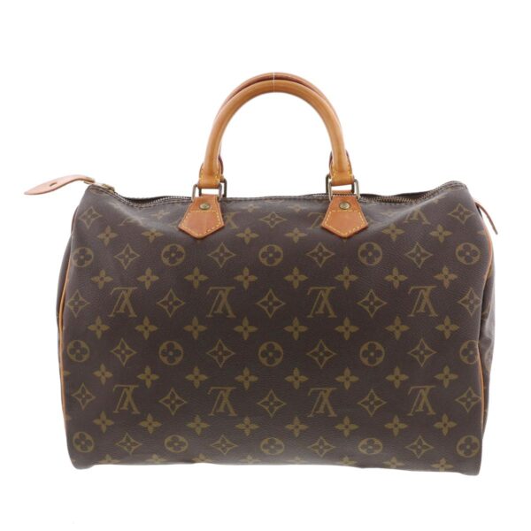 1240005028564 4 Louis Vuitton Speedy 35 Bag Monogram Brown