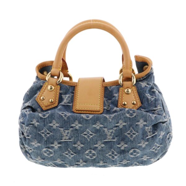 1240005028706 4 Louis Vuitton Pleaty Shoulder Bag Monogram Denim Blue