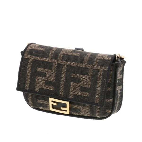 1240005028929 2 Fendi Sukka Nano Baquet Charm Bag Brown