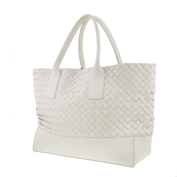 1240005028937 2 Bottega Veneta Intrecciato Tote Bag White